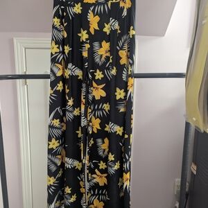 Floral Wide-Leg Pants